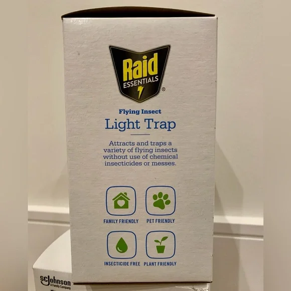 New 2x Raid Essentials Flying Insect Light Trap Starter Kit Plug In - Picture 2 of 5